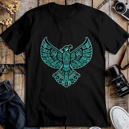 Native American T-Shirts, Vintage Native American Unisex T-Shirt/Hoodie/Sweatshirt HLT00 - Thunderbird Native American Tribal Art (3)