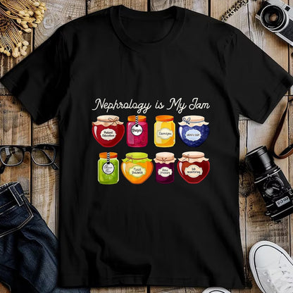 Best Doctor Shirt, Funny Doctor UnisexT-Shirt/Hoodie/Sweatshirt HLT00 - Nephrology is My Jam Kidney Doctor Renal Care Nurse RN LPN T-Shirt, Men, Black, 3X-Large