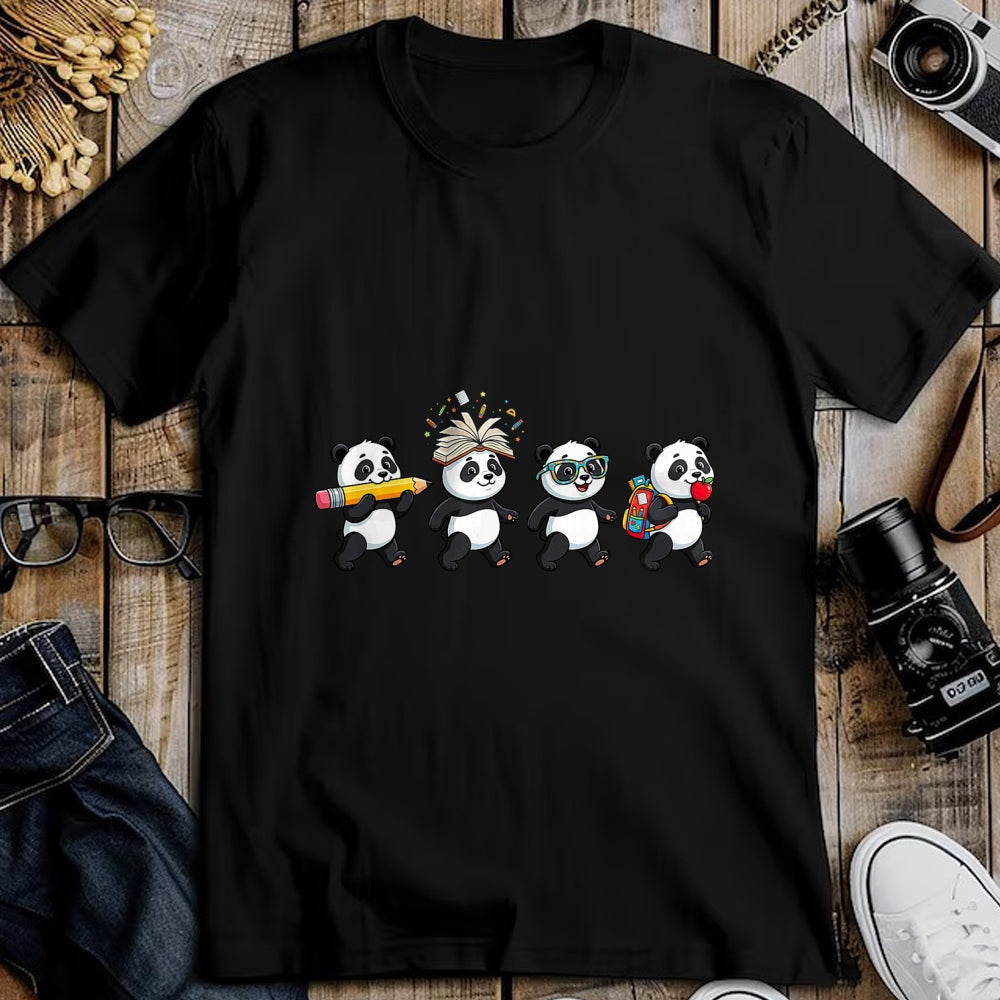 Best Student Shirt, Funny Back To School UnisexT-Shirt/Hoodie/Sweatshirt HLT00 - Funny Panda Back to School Teacher Student T-Shirt