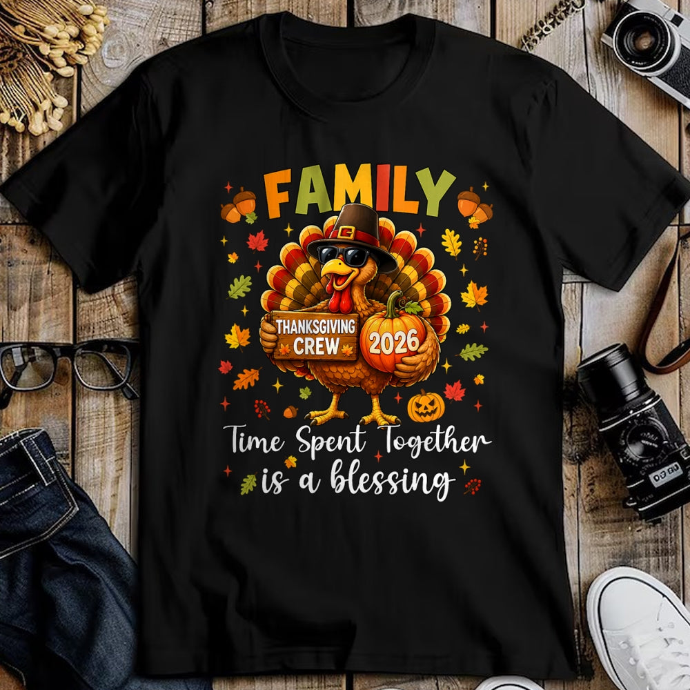 Best Thanksgiving Family Shirt , Funny Thanksgiving UnisexT-Shirt/Hoodie/Sweatshirt HLT00 - Family Thanksgiving 2026 Thanksgiving Crew Turkey Matching T-Shirt (4)