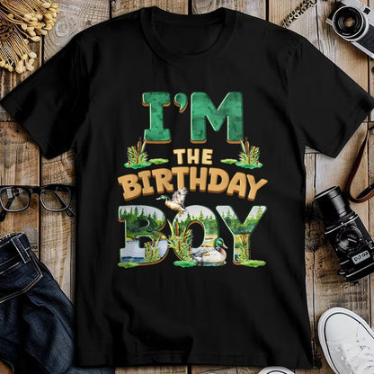 Gift for Dad Shirt, Funny Dad Unisex T-Shirt/Hoodie/Sweatshirt HLT00 – Im The Birthday Boy One Lucky Duck 1st First Family Party T-Shirt