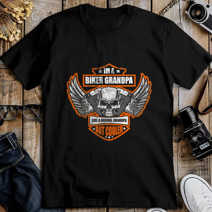 Best Grandpa Shirt, Proud Grandpa Unisex T-Shirt/Hoodie/Sweatshirt HLT00 - Funny I'm a Biker Grandpa like a Normal Grandpa But Cooler T-Shirt