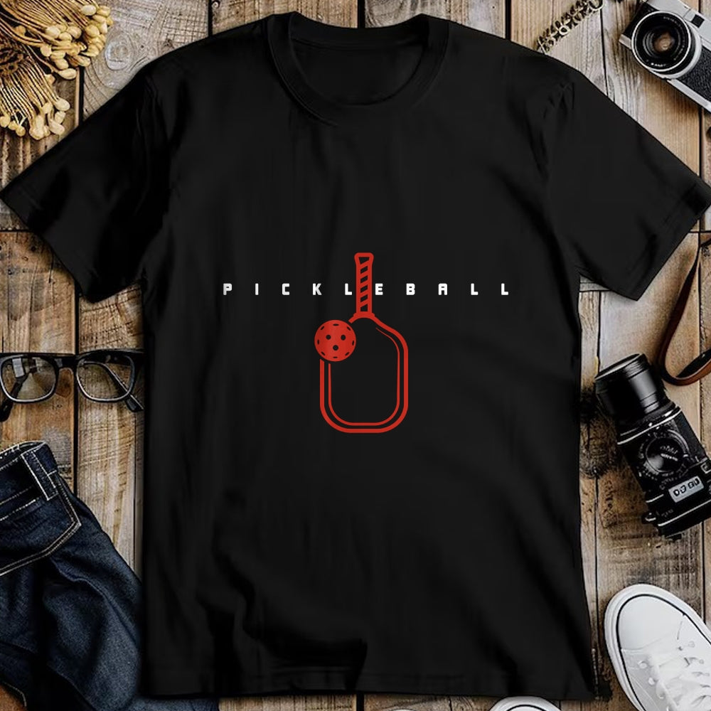Funny Pickleball Shirt, Pickleball Lover Unisex T-Shirt/Hoodie/Sweatshirt HLT00 - Pickleball Paddle & Text Pickleball Player Word Art T-Shirt