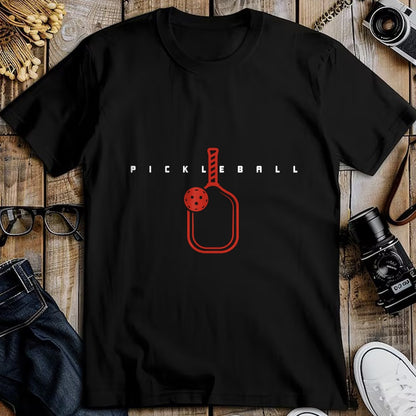 Funny Pickleball Shirt, Pickleball Lover Unisex T-Shirt/Hoodie/Sweatshirt HLT00 - Pickleball Paddle & Text Pickleball Player Word Art T-Shirt