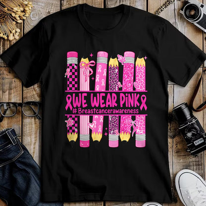 Best Teacher Shirt, Funny Teacher UnisexT-Shirt/Hoodie/Sweatshirt HLT00 - in October We Wear Pink Breast Cancer Awareness Teacher Kids T-Shirt