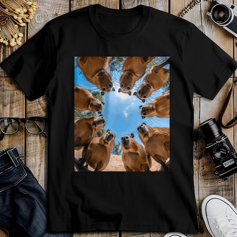 Cute Capybara Shirt, Funny Capybara Unisex T-Shirt/Hoodie/Sweatshirt HLT00 - Funny Graphic Capybara Long Sleeve T-Shirt (3)