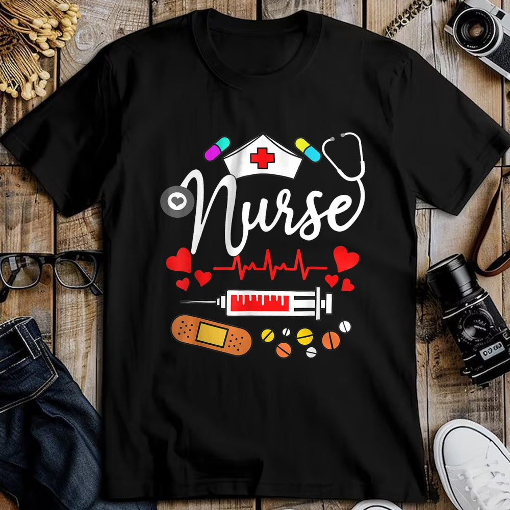 Funny Nurse Shirt, Nurse Unisex T-Shirt/Hoodie/Sweatshirt HLT00 - NURSE'S DAY Nurse Life NURSE WEEK 2024 Womens T-Shirt