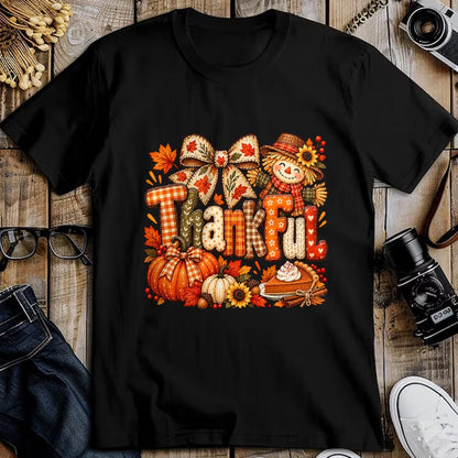 Best Thanksgiving Family Shirt , Funny Thanksgiving UnisexT-Shirt/Hoodie/Sweatshirt HLT00 - Thankful Thanksgiving Fall Scarecrow Pumpkin Autumn Harvest T-Shirt