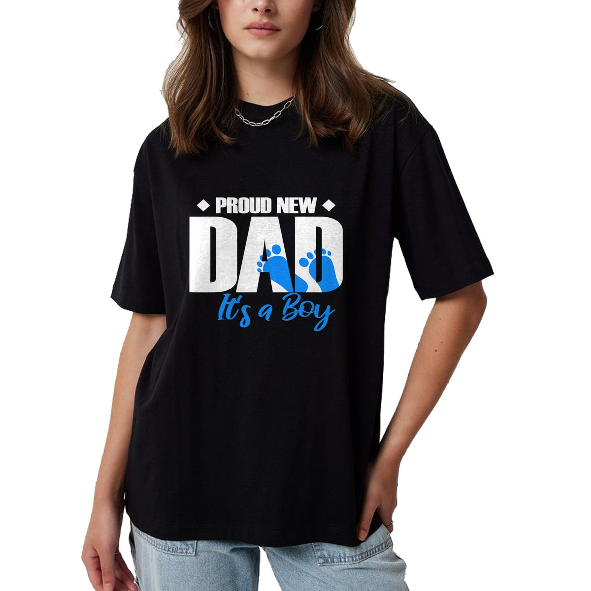 Gift for Dad Shirt, Funny Dad Unisex T-Shirt/Hoodie/Sweatshirt HLT00 – Mens Proud New Dad It_s A Boy T-Shirt