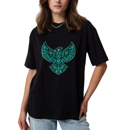 Native American T-Shirts, Vintage Native American Unisex T-Shirt/Hoodie/Sweatshirt HLT00 - Thunderbird Native American Tribal Art (3)