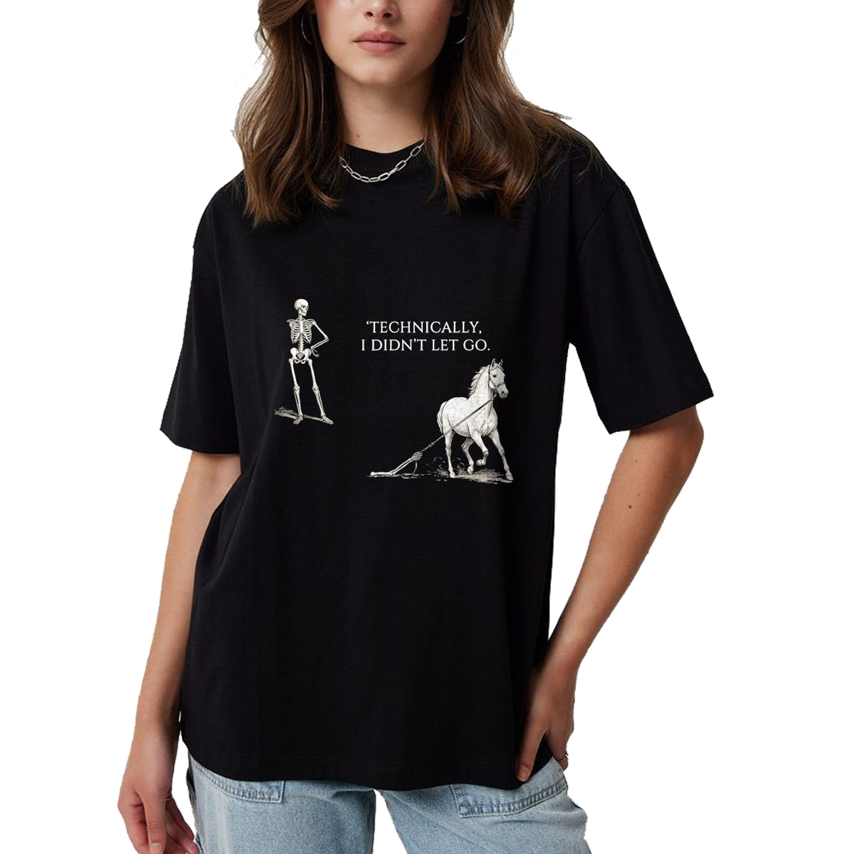 Best Horse Lover Shirt , Funny Horse UnisexT-Shirt/Hoodie/Sweatshirt HLT00 - Horse Riding Saying Equestrian Skeleton Dark Humor Vintage T-Shirt