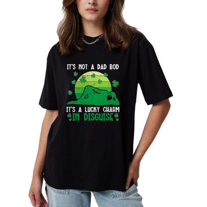 Gift for Dad Shirt, Funny Dad Unisex T-Shirt/Hoodie/Sweatshirt HLT00 – St Patricks Day Not Dad Bod Lucky Charm Saint Pattys Men T-Shirt