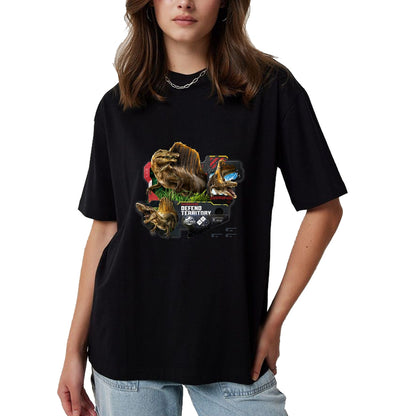 Best Dinosaur Lover Shirt, Funny Dinosaur UnisexT-Shirt/Hoodie/Sweatshirt HLT00 - Jurassic World Rebirth Spinosaurus Defend Territory T-Shirt