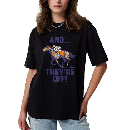 Best Horse Lover Shirt , Funny Horse UnisexT-Shirt/Hoodie/Sweatshirt HLT00 - Horse Racing Shirt Toddler Kids Boys Girls and They_re Off T-Shirt