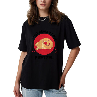 Cat Love Shirt, Funny Cat Lover Gift UnisexT-Shirt/Hoodie/Sweatshirt HLT00 - Kawaii Cat I Just Really Love Cute Cat Pretzel Lover T-Shirt