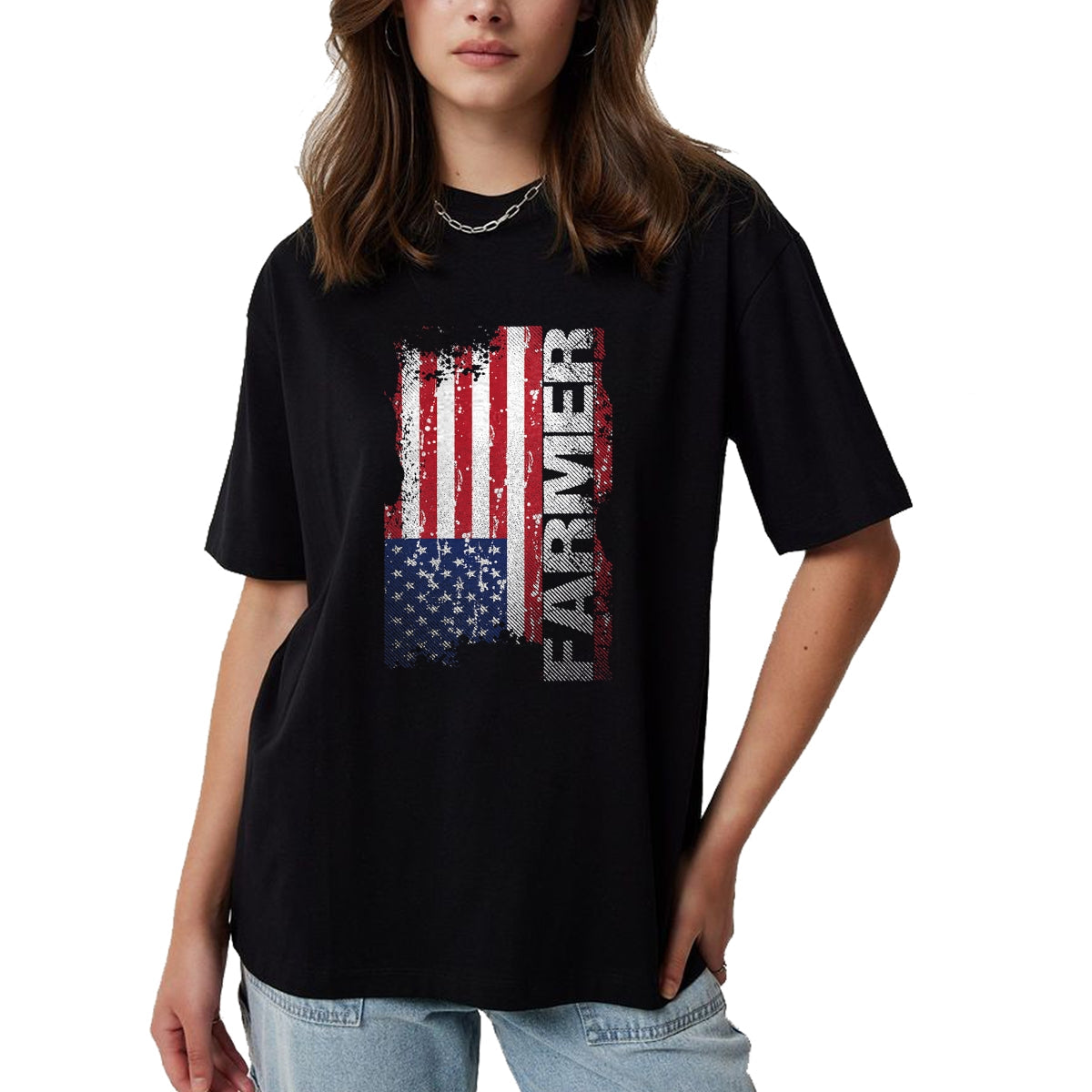 Best Farmer Life Shirt, Funny Farmer UnisexT-Shirt/Hoodie/Sweatshirt HLT00 - USA Flag Farmer T-Shirt, American Farmers Tee T-Shirt