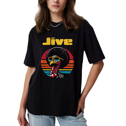 Best Thanksgiving Family Shirt , Funny Thanksgiving UnisexT-Shirt/Hoodie/Sweatshirt HLT00 - Thanksgiving Afro Turkey Jive Vintage 70s Men Women Kids T-Shirt