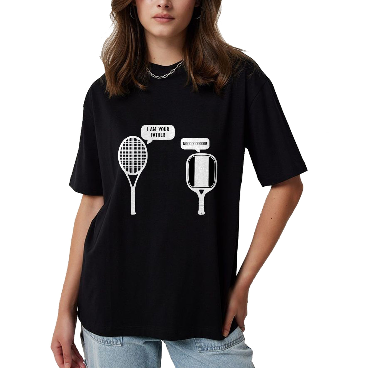 Funny Pickleball Shirt, Pickleball Lover Unisex T-Shirt/Hoodie/Sweatshirt HLT00 - I Am Your Father Funny Pickleball Tennis Racket T-Shirt