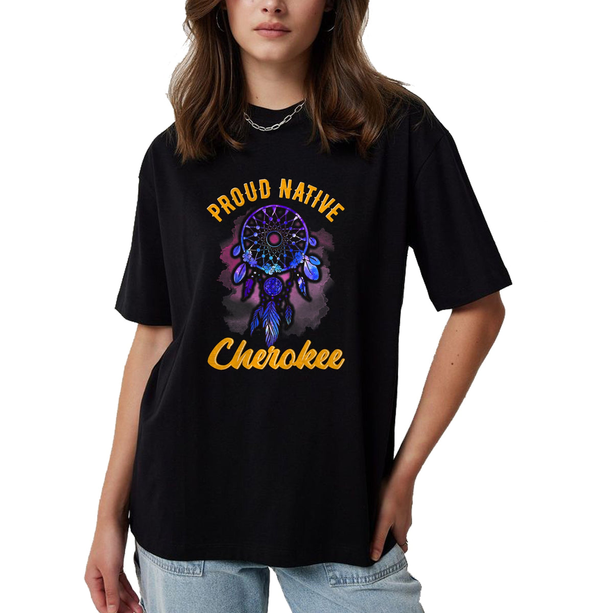 Native American T-Shirts, Vintage Native American Unisex T-Shirt/Hoodie/Sweatshirt HLT00 - Proud To Be Cherokee Native American Indian