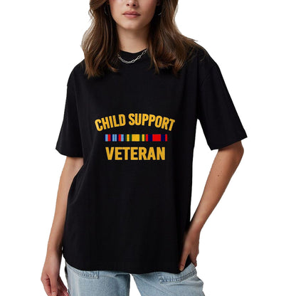 Proud Veteran Shirt, Funny Veteran UnisexT-Shirt/Hoodie/Sweatshirt HLT00 - Child Support Veteran Shirts Patriots Veteran Flag T-Shirt, Men, Black, 3X-Large