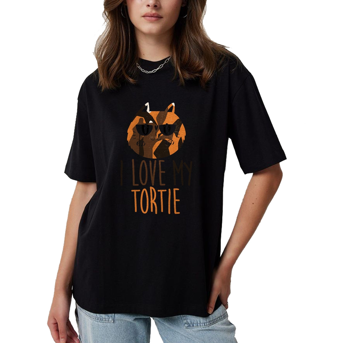 Cat Love Shirt, Funny Cat Lover Gift UnisexT-Shirt/Hoodie/Sweatshirt HLT00 - I love my cat (Tortie)I love my Tortoiseshell Cat T-Shirt for Men Women Kids