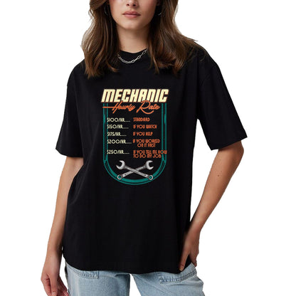 Best Mechanic Life Shirt, Funny Mechanic UnisexT-Shirt/Hoodie/Sweatshirt HLT00 - Mechanic Hourly Rate Car Auto Repairman Labor Rates T-Shirt (2)