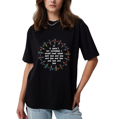 Funny Pickleball Shirt, Pickleball Lover Unisex T-Shirt/Hoodie/Sweatshirt HLT00 - Whyitsme Design Unisex-Adults Black Pickleball Funny T-Shirt