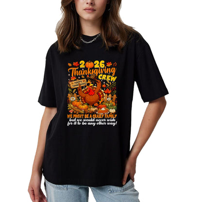 Best Thanksgiving Family Shirt , Funny Thanksgiving UnisexT-Shirt/Hoodie/Sweatshirt HLT00 - Family Thanksgiving Matching Family 2026 Thanksgiving Crew T-Shirt