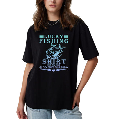 Gift for Dad Shirt, Funny Dad Unisex T-Shirt/Hoodie/Sweatshirt HLT00 – Lucky Fishing Do Not Wash Vintage Fishing Lover T-Shirt