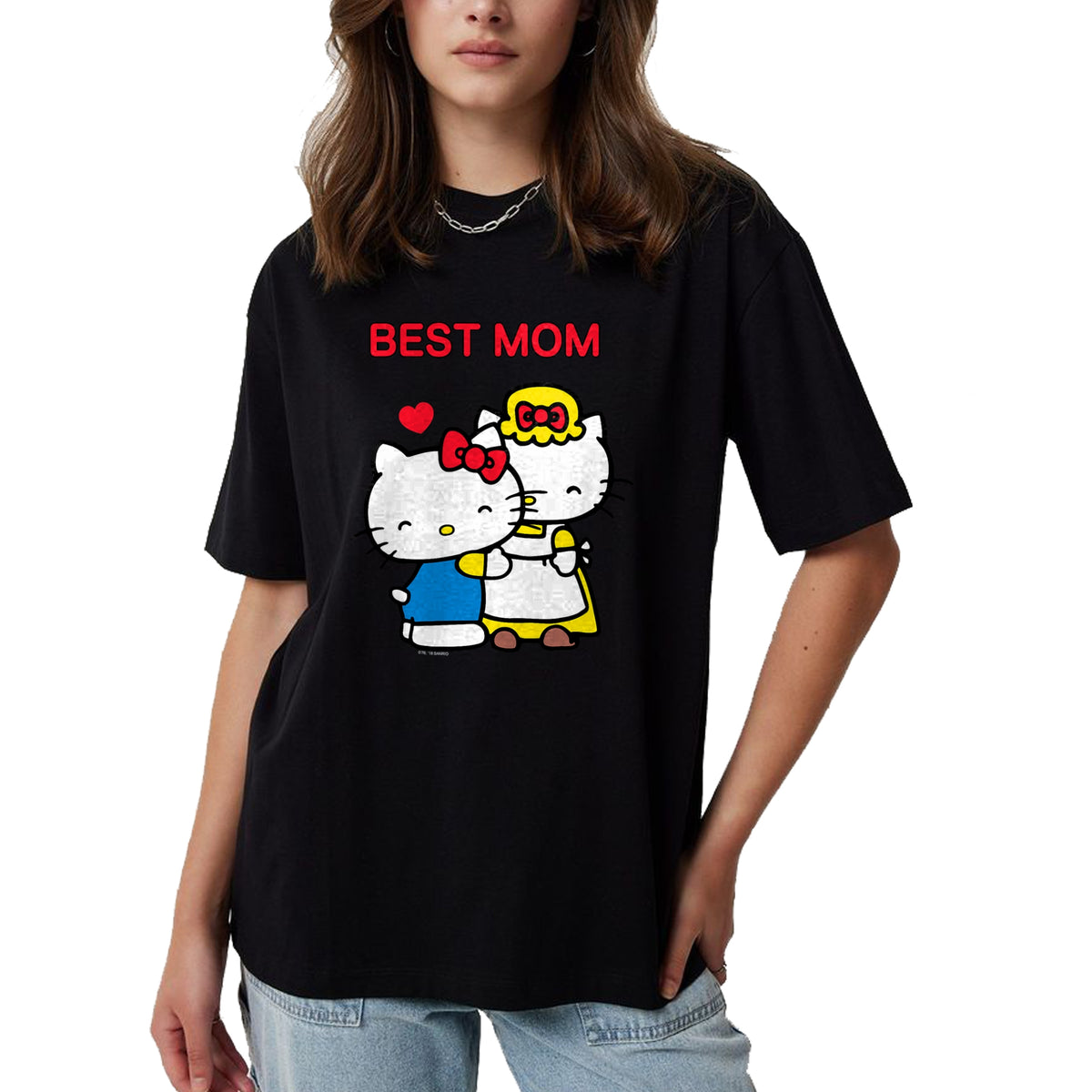 Gift for Mom Shirt, Funny Mom Unisex T-Shirt/Hoodie/Sweatshirt HLT00 - Hello Kitty Mother's Day Best Mom Tee Shirt T-Shirt