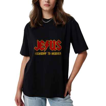 Christian Tee, Christian Faith Unisex T-Shirt/Hoodie/Sweatshirt HLT00 -Christ Jesus Highway To Heaven, Superhero Jesus Christian Premium T-Shirt