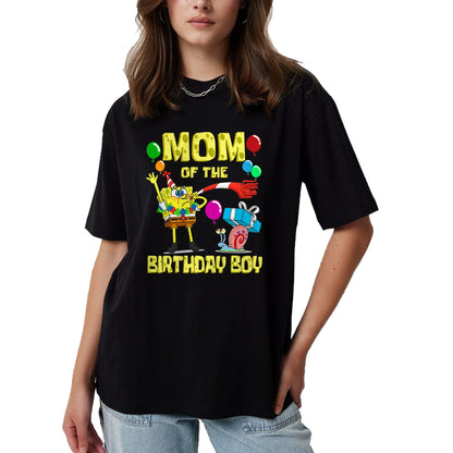 Gift for Mom Shirt, Funny Mom Unisex T-Shirt/Hoodie/Sweatshirt HLT00 - Mademark x SpongeBob SquarePants - SpongeBob Mommy of the Birthday Boy Theme Party T-Shirt