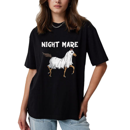 Best Horse Lover Shirt , Funny Horse UnisexT-Shirt/Hoodie/Sweatshirt HLT00 - Horse Ghost Night Mare  Equestrian Horse Lover Halloween T-Shirt