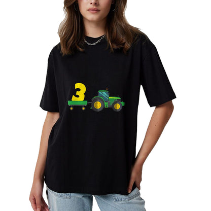 Best Farmer Life Shirt, Funny Farmer UnisexT-Shirt/Hoodie/Sweatshirt HLT00 - Kids Farm 3 years old 3rd birthday tractor T-Shirt