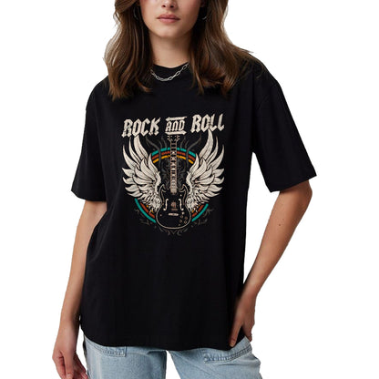 Guitar Lover Shirt, Funny Guitar UnisexT-Shirt/Hoodie/Sweatshirt HLT00 - Rock and Roll Guitar Vintage Rock Music T-Shirt, Men, Black, Large
