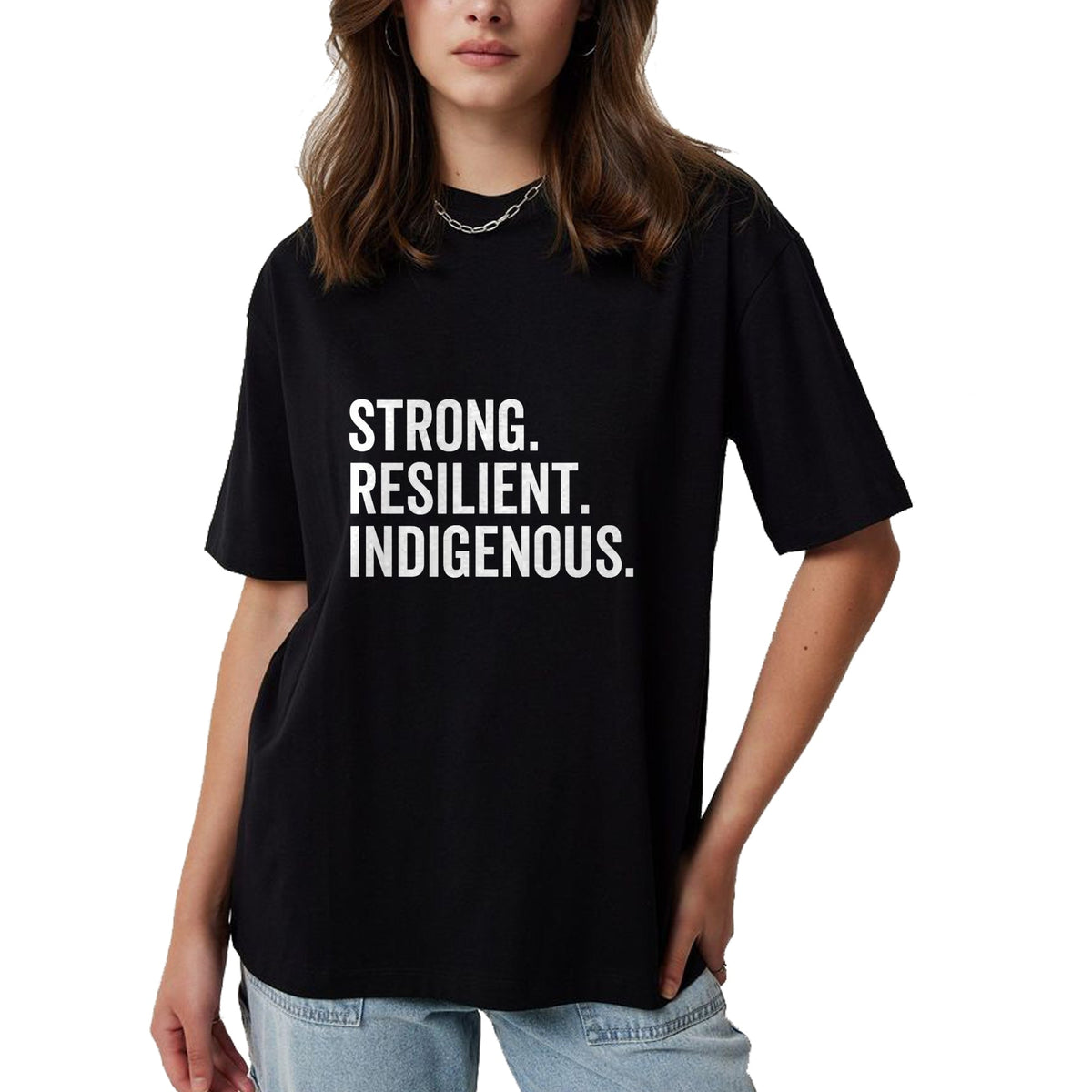 Native American T-Shirts, Vintage Native American Unisex T-Shirt/Hoodie/Sweatshirt HLT00 - Strong - Strong Resilient Indigenous Peoples_ Native Americans_ Day