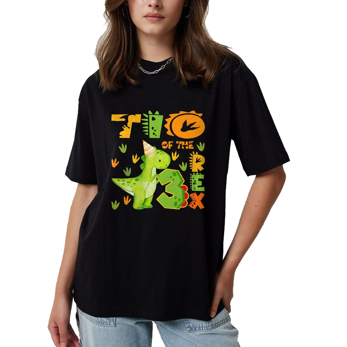 Best Dinosaur Lover Shirt, Funny Dinosaur UnisexT-Shirt/Hoodie/Sweatshirt HLT00 - TIO of The Three Rex 3rd Birthday Boy Dinosaur T-Rex T-Shirt