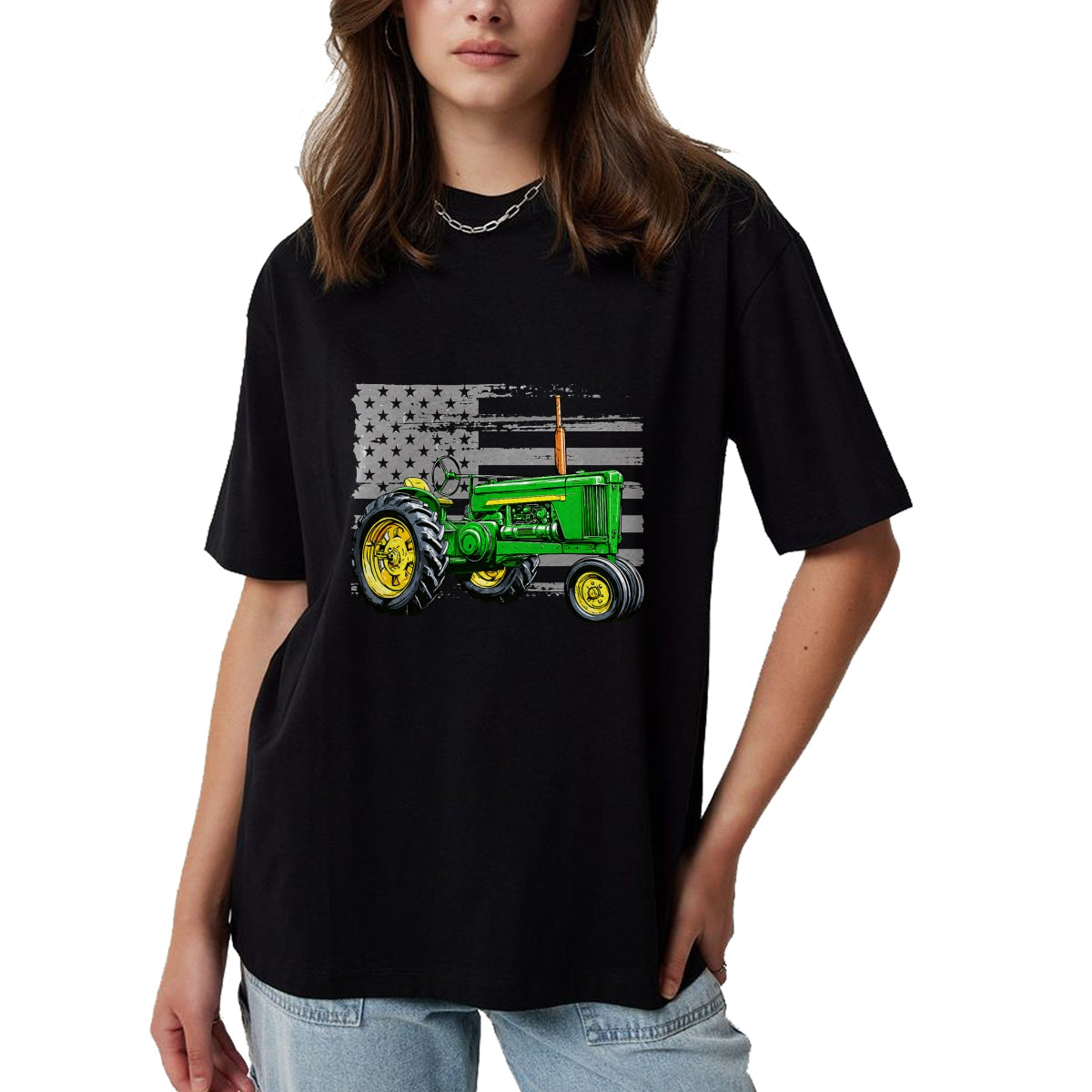 Best Farmer Life Shirt, Funny Farmer UnisexT-Shirt/Hoodie/Sweatshirt HLT00 - Patriotic Farm Tractor America US Flag American Farmer T-Shirt