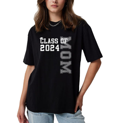 Gift for Mom Shirt, Funny Mom Unisex T-Shirt/Hoodie/Sweatshirt HLT00 - Mom Mother Senior 2024 Proud Mom Of A Class Of 2024 Graduate T-Shirt