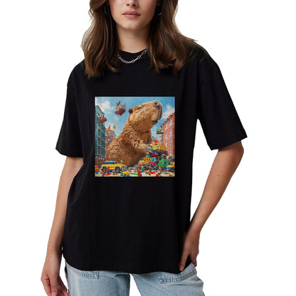 Cute Capybara Shirt, Funny Capybara Unisex T-Shirt/Hoodie/Sweatshirt HLT00 - Funny Graphic Capybara T-Shirt