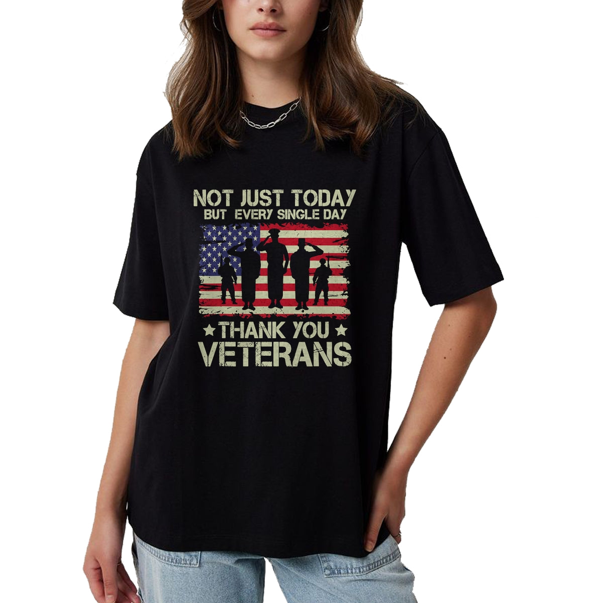 Proud Veteran Shirt, Funny Veteran UnisexT-Shirt/Hoodie/Sweatshirt HLT00 - Honoring All Who Served Thank You Veterans American Flag Men T-Shirt