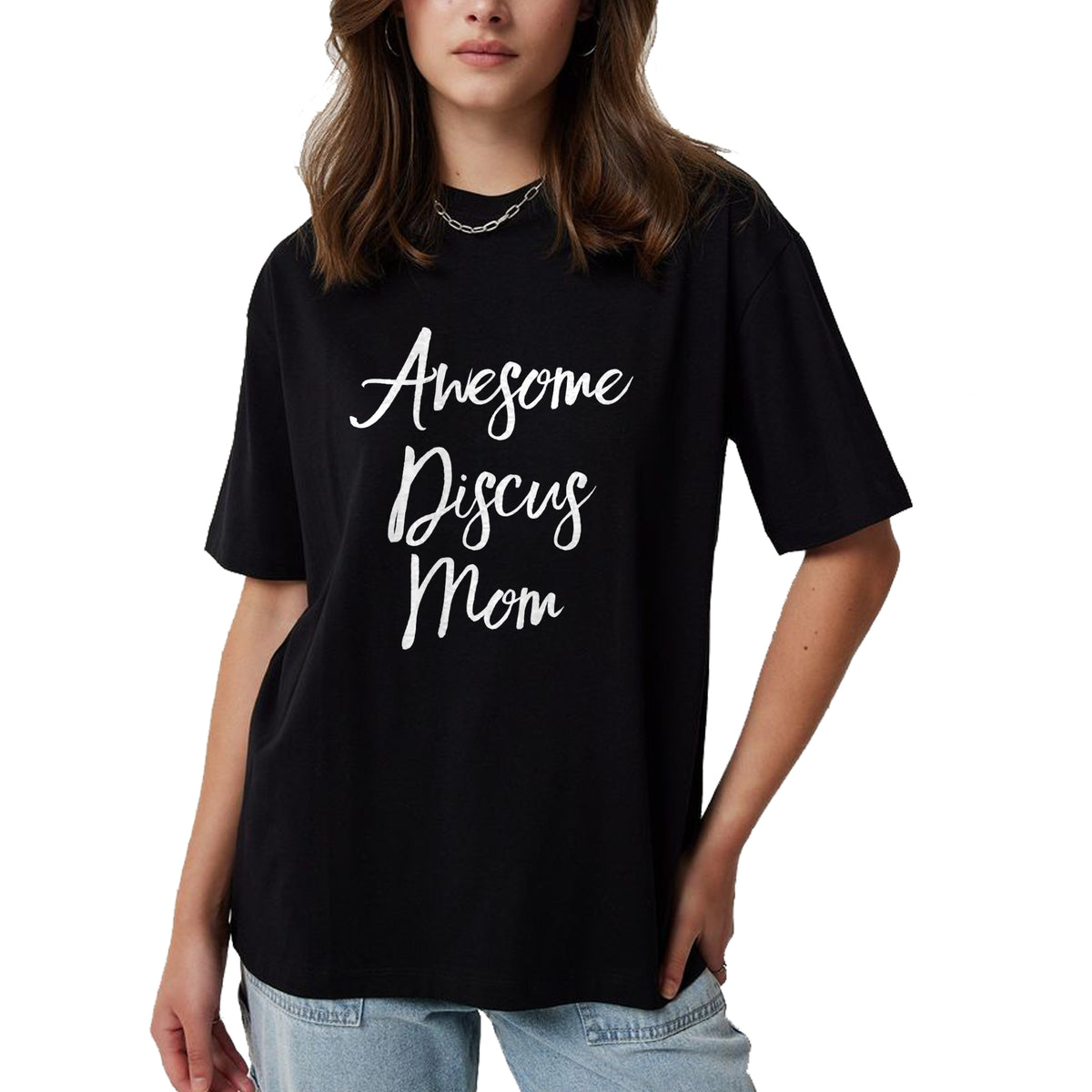 Gift for Mom Shirt, Funny Mom Unisex T-Shirt/Hoodie/Sweatshirt HLT00 - Awesome Discus Mom Track Parent Mothers Day T-Shirt