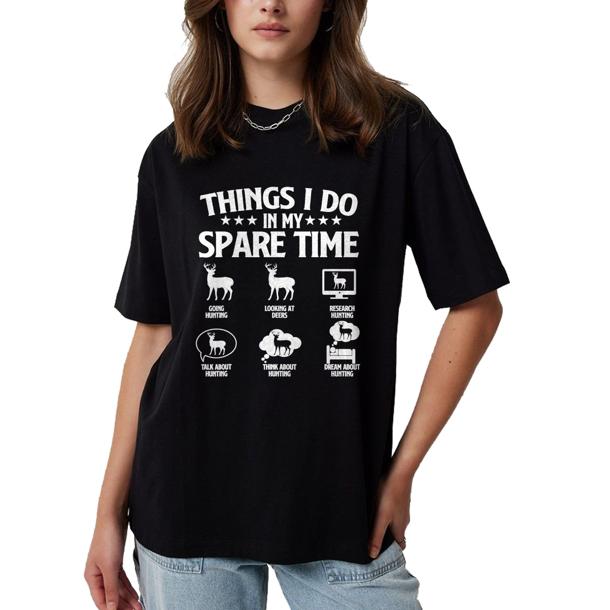 Funny Hunting Shirt, Gift For Hunting Lover Unisex T-Shirt/Hoodie/Sweatshirt HLT00 - Things I Do In My Spare Time - Deer Hunter Hunting Lover T-Shirt