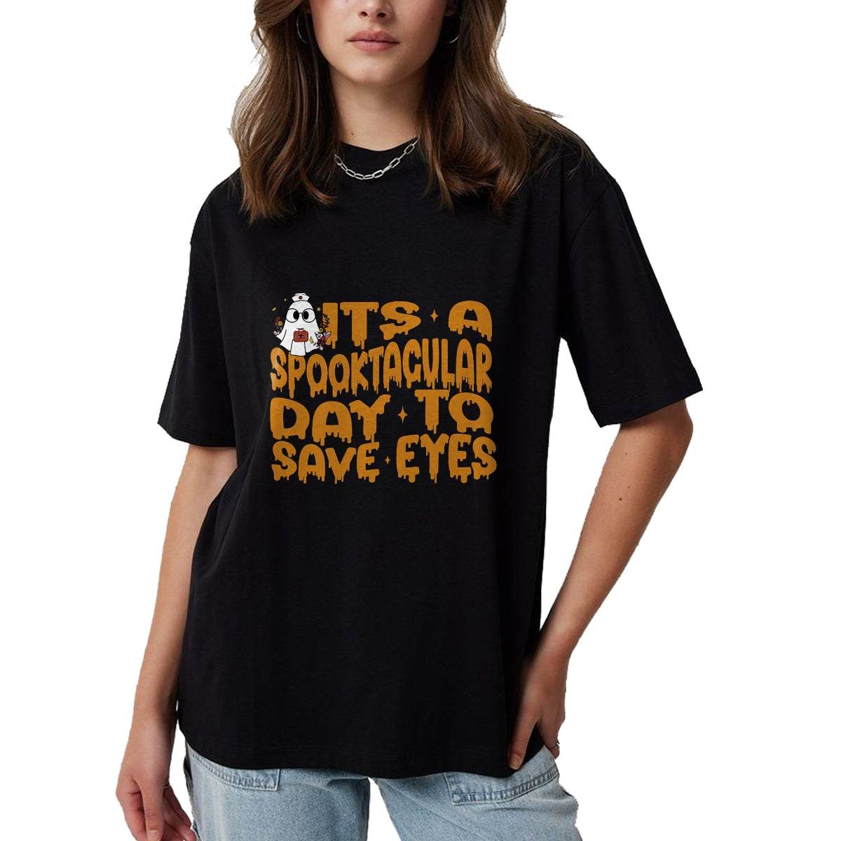 Best Doctor Shirt, Funny Doctor UnisexT-Shirt/Hoodie/Sweatshirt HLT00 - It's A Spooktacular Day to Save Eyes Halloween Eye Doctor T-Shirt