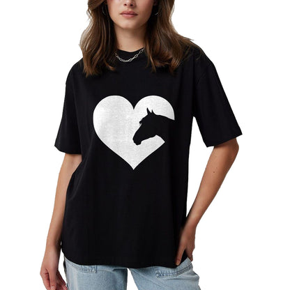 Best Horse Lover Shirt , Funny Horse UnisexT-Shirt/Hoodie/Sweatshirt HLT00 - Cute Horse Lovers Gift idea Heart tee Shirt for Women Girls T-Shirt