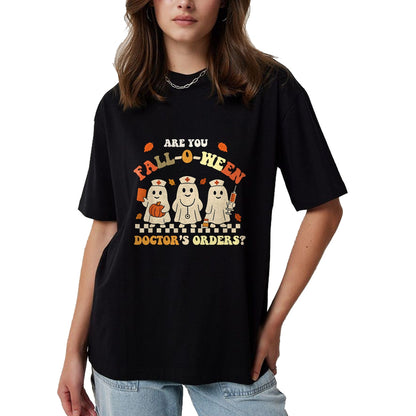 Best Doctor Shirt, Funny Doctor UnisexT-Shirt/Hoodie/Sweatshirt HLT00 - Funny Nurse Halloween Ghost Medical Fall Humor T-Shirt