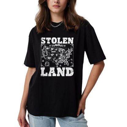 Native American T-Shirts, Vintage Native American Unisex T-Shirt/Hoodie/Sweatshirt HLT00 - Stolen Land Indian Pride Tribes Native American Indigenous