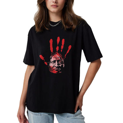 Native American T-Shirts, Vintage Native American Unisex T-Shirt/Hoodie/Sweatshirt HLT00 - Native American Indigenous Red Hand Indian Blood Themed (3)