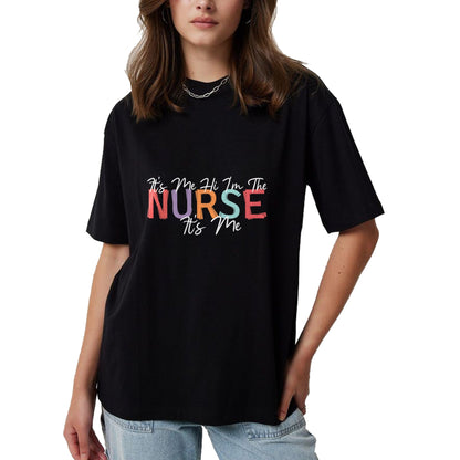 Funny Nurse Shirt, Nurse Unisex T-Shirt/Hoodie/Sweatshirt HLT00 - Nursing humor Its Me Hi I'm The Nurse RN ER NICU LPN T-Shirt