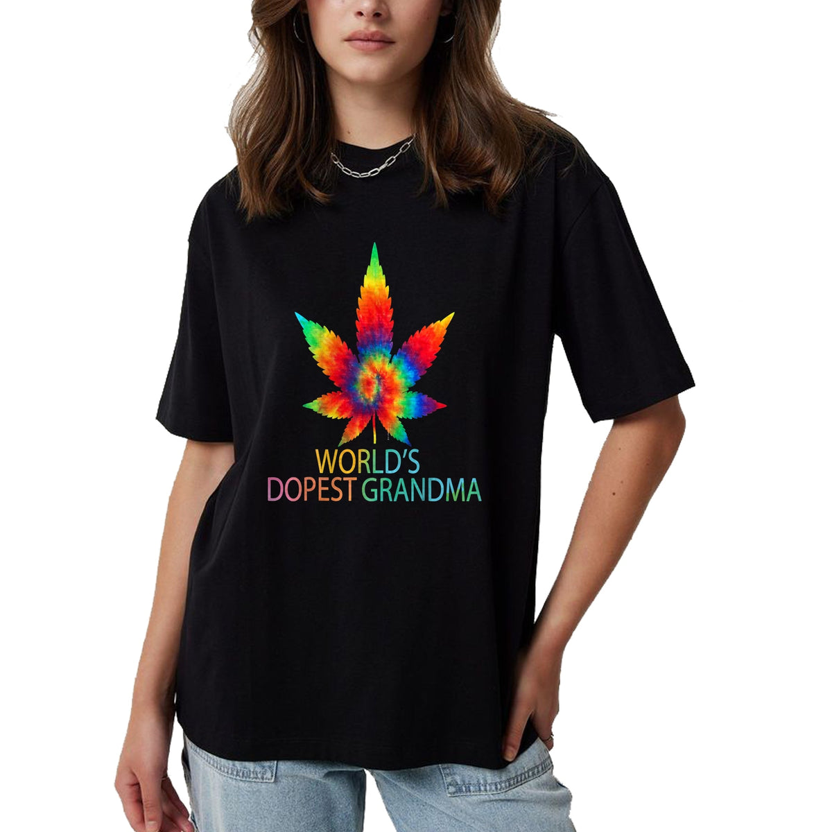 Best Grandma Shirt, Proud Grandma Unisex T-Shirt/Hoodie/Sweatshirt HLT00 - Funny World's Dopest Grandma Weed marijuana T-Shirt